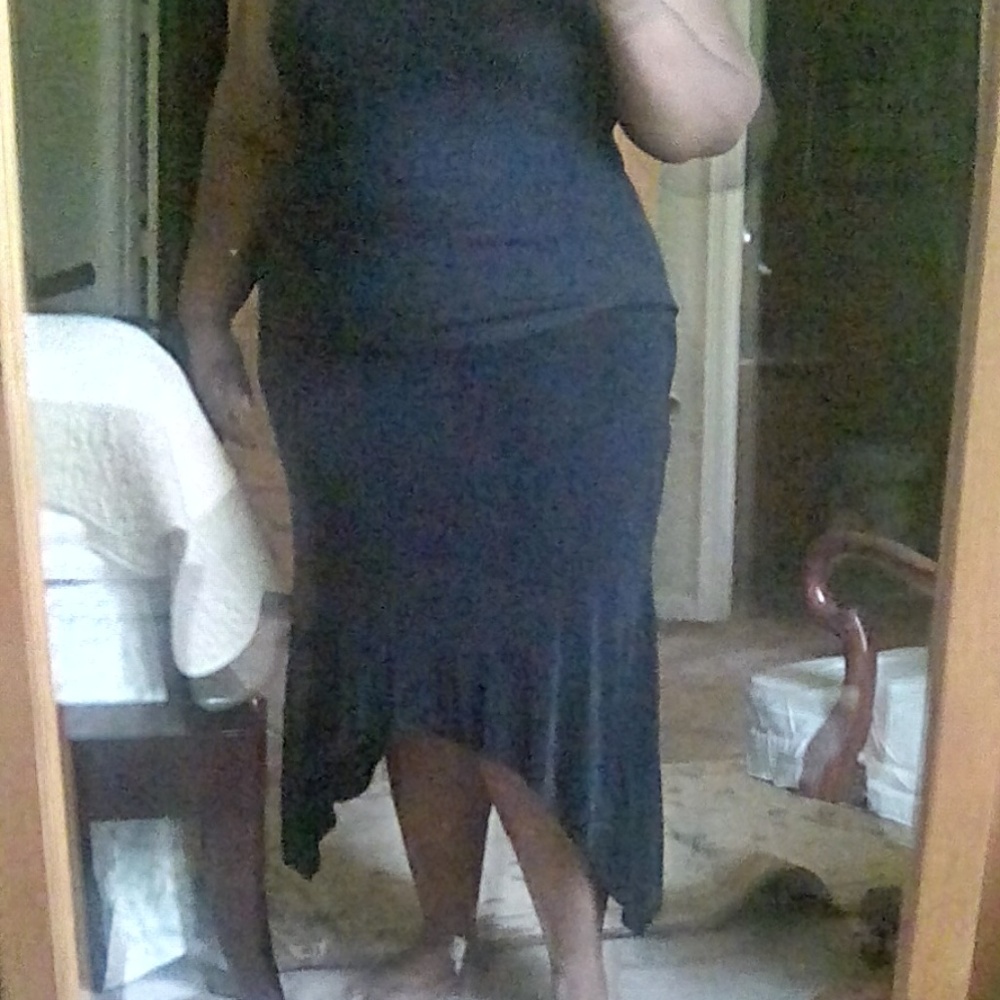 Black shark bite skirt